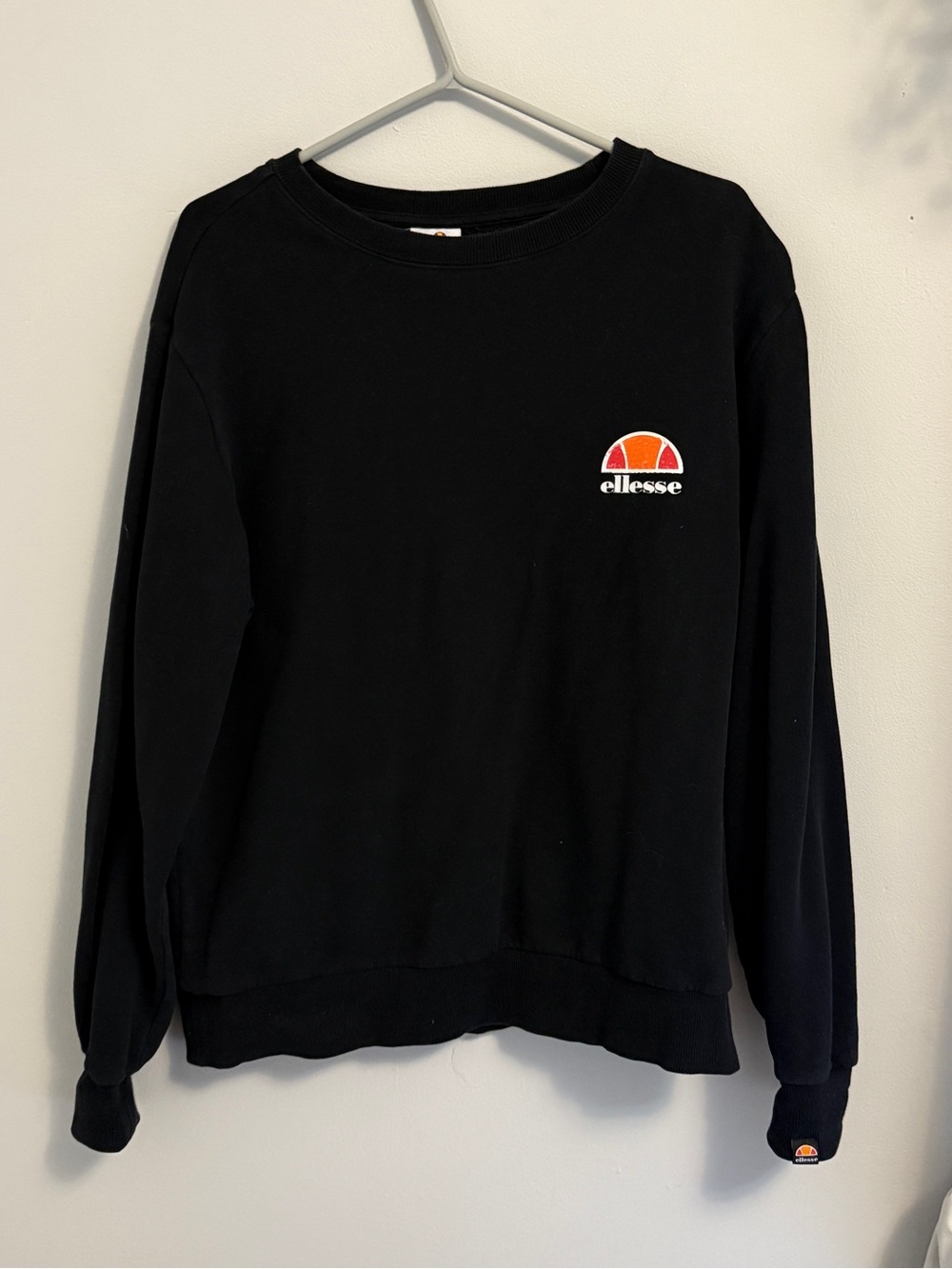 Ellesse Black Sweatshirt with Orange Logo